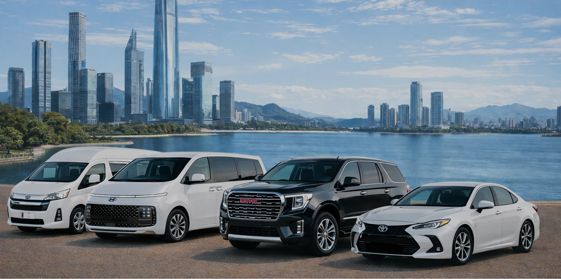 Luxury fleet of vehicles